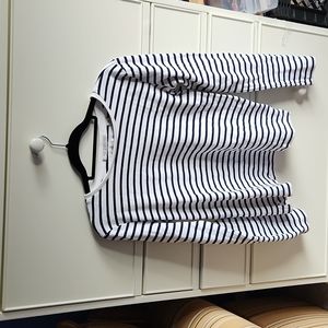 EUC Scotch and Soda Navy and White Striped Shirt, 100% cotton